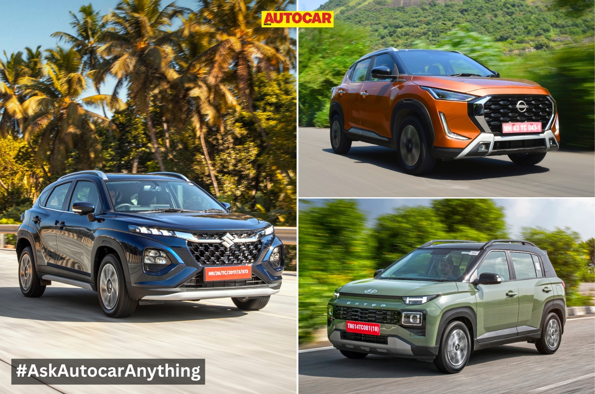 Maruti Fronx vs Hyundai Exter vs Nissan Magnite Maruti Fronx vs Hyundai Exter vs Nissan Magnite